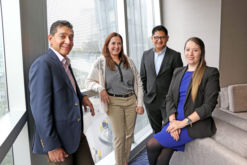 Octavio Guerra, Cecilia Rodas, Lener Barrios y María Muñoz.