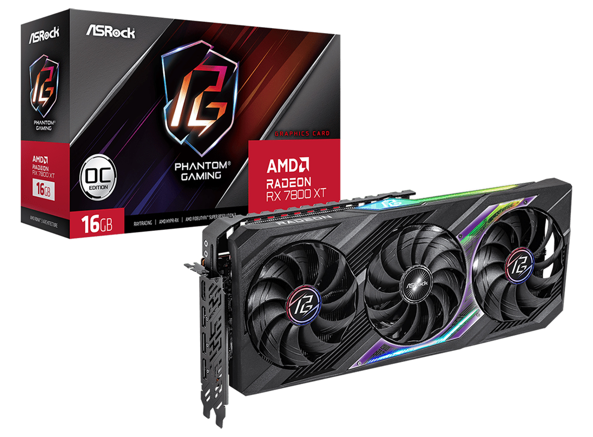 ASRock lanza sus placas de video AMD Radeon RX 7800 XT y Radeon RX