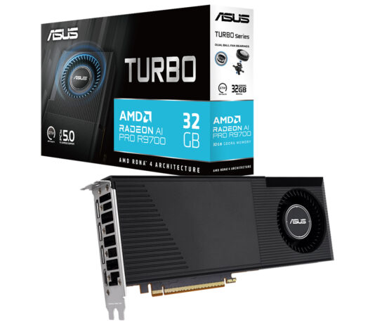 ASUS anuncia la tarjeta gráfica Turbo Radeon AI Pro R9700 de 32 GB ASUS-TURBO-RADEON-CTI-964